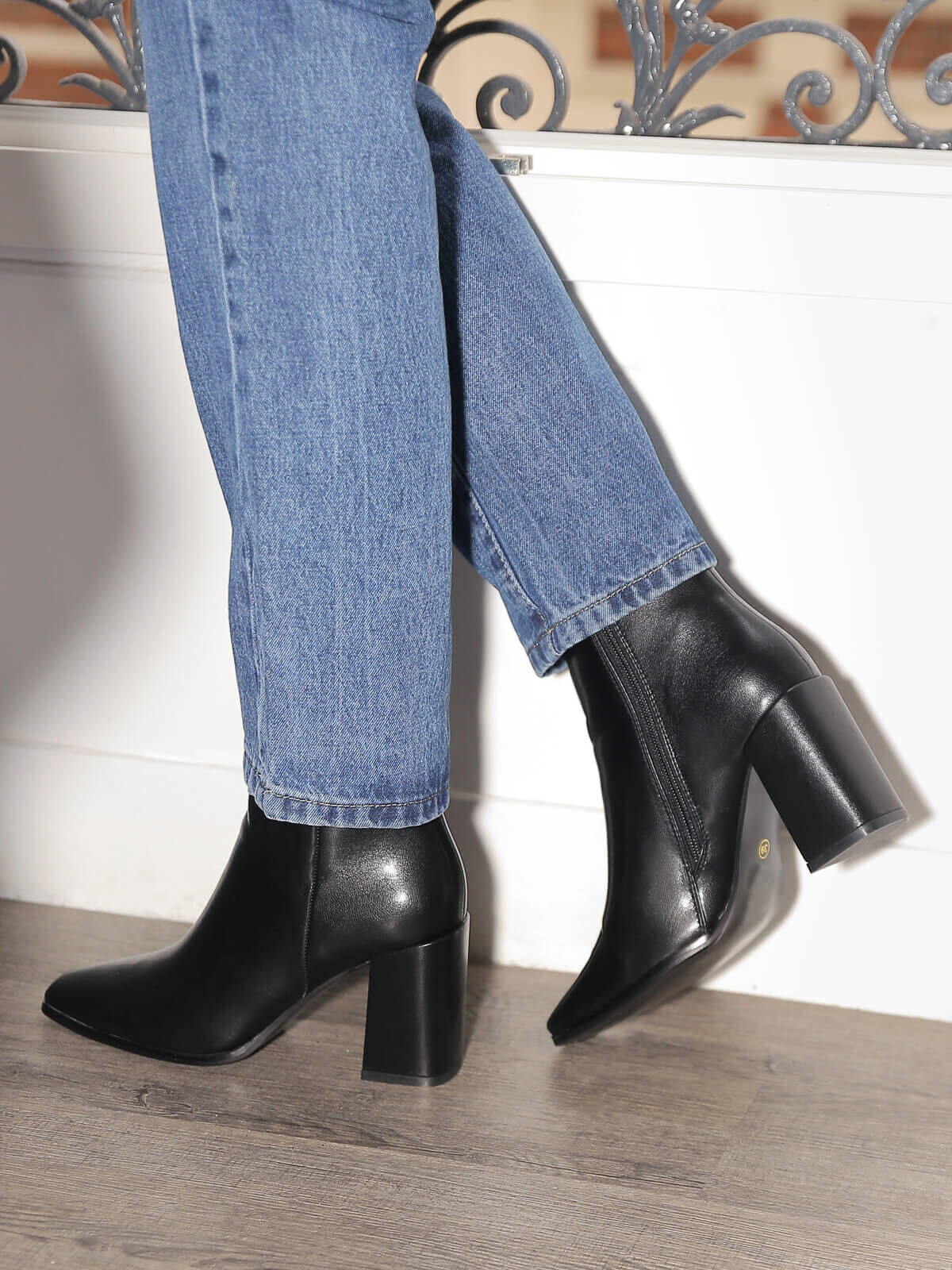 Bottines talon bleu best sale