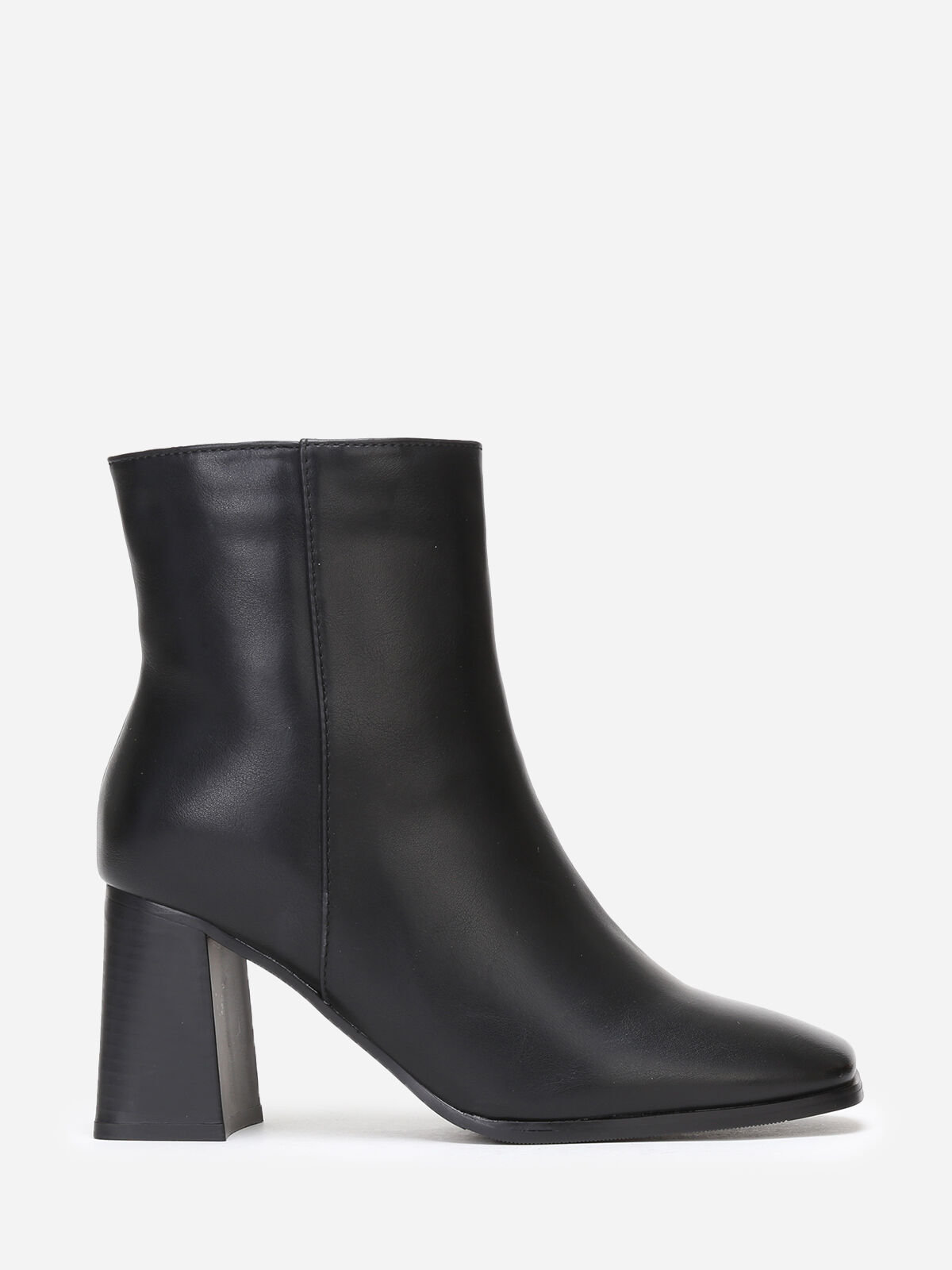 Bottines noires bout on sale carré