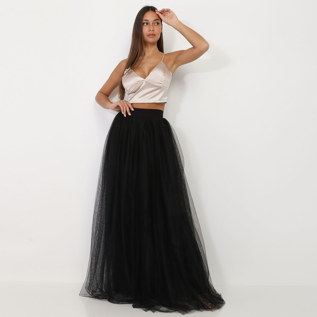 Jupe longue en tulle