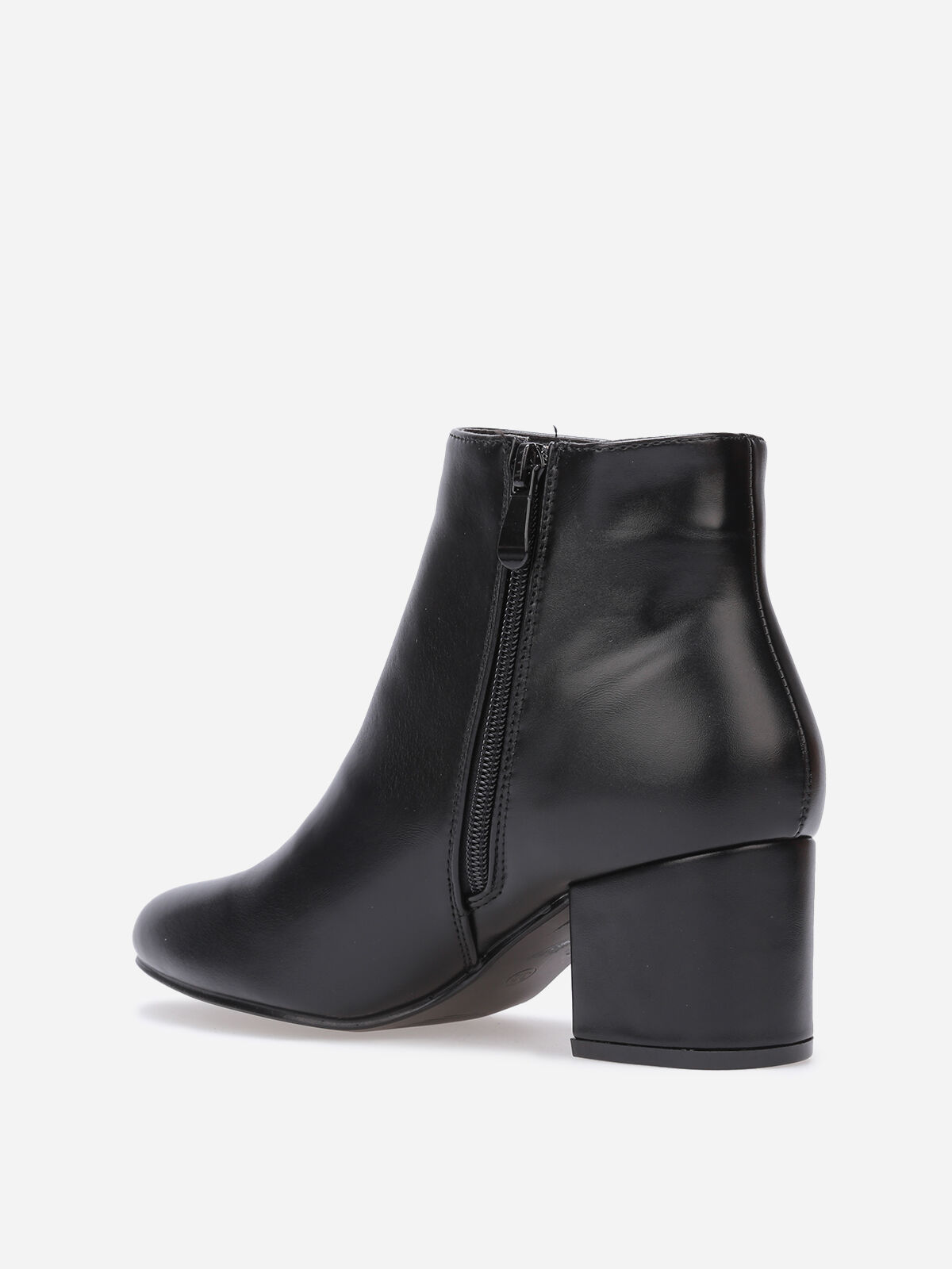 Bottines discount talon rond