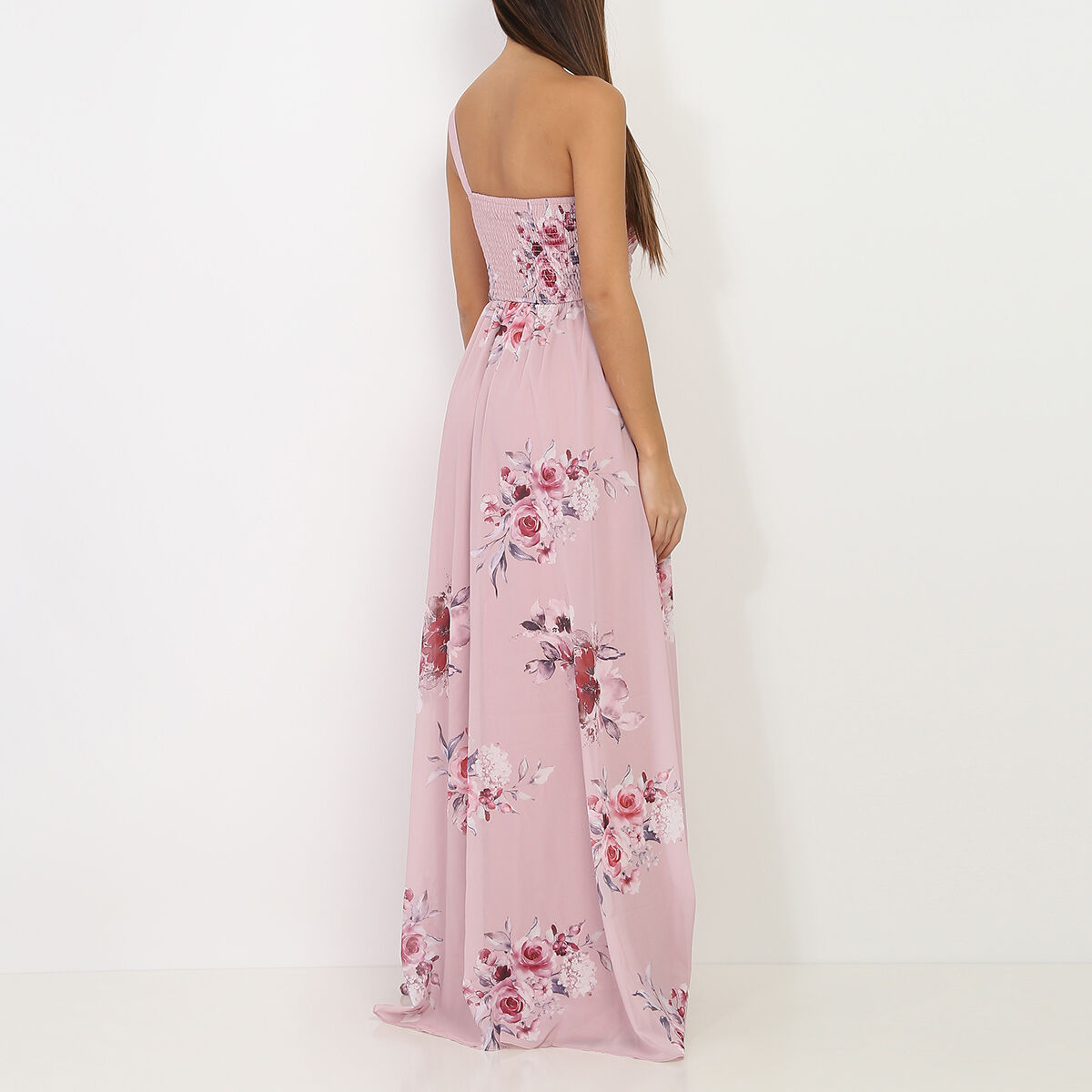 Robe best sale fleurs rose