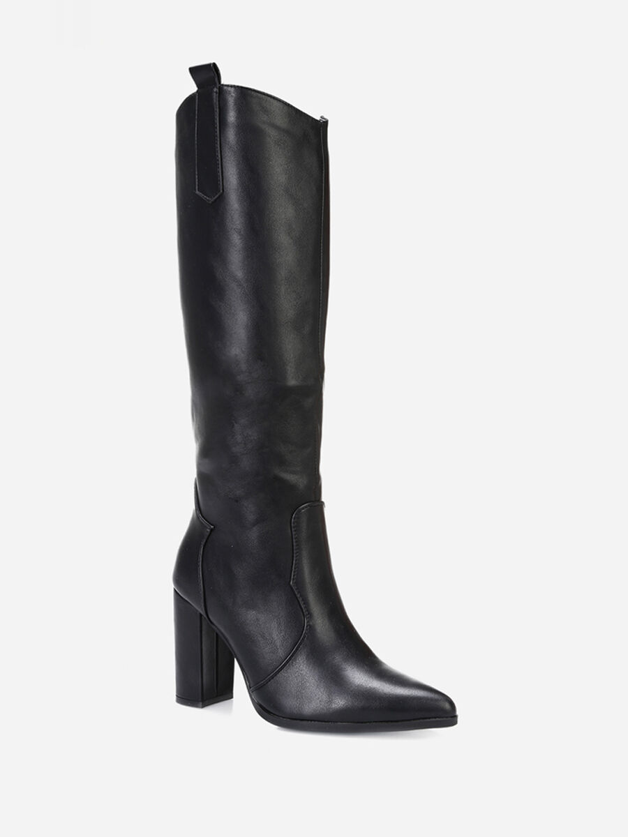 bottes hautes en simili cuir