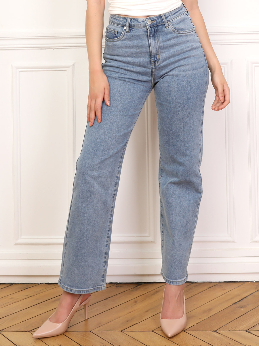 Jeans rectos de cintura alta