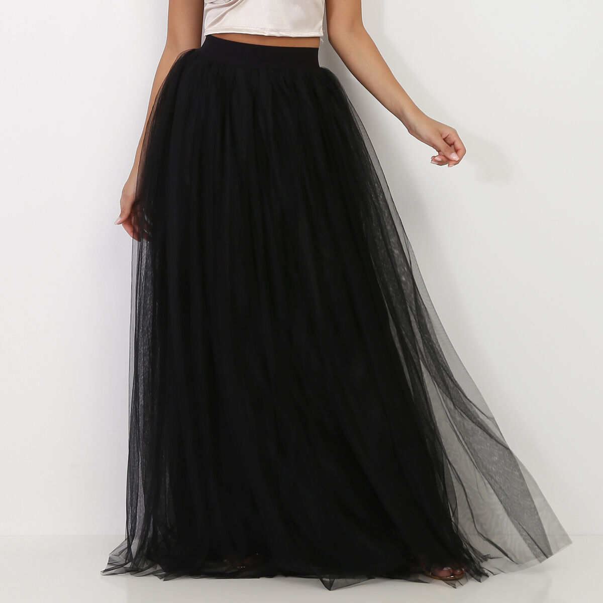 Jupe en tulle noir femme new arrivals