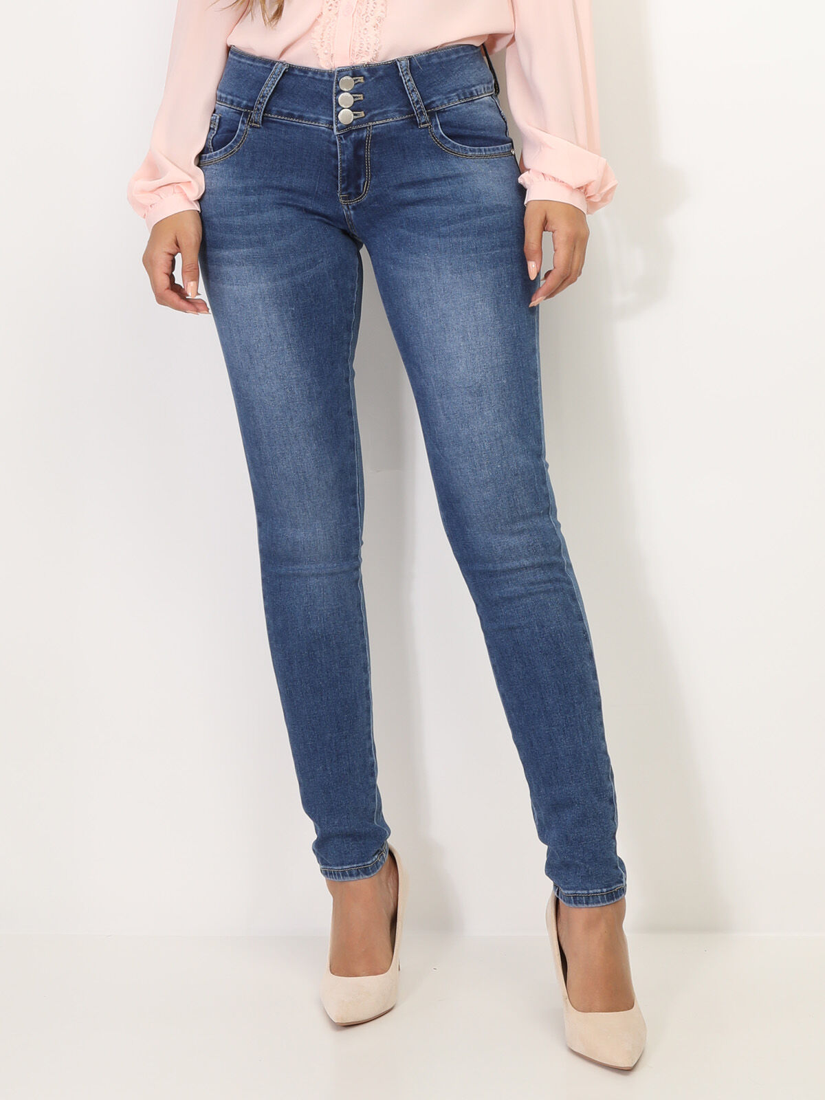 Jeans con fiocco sales in vita