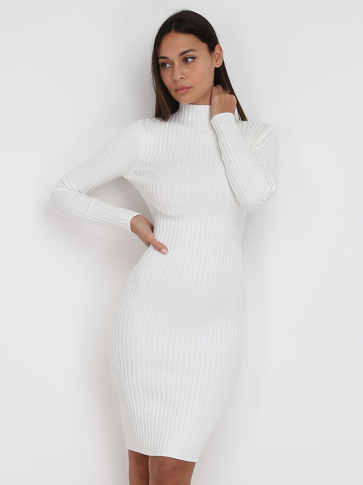 Fitted sweater dress best sale