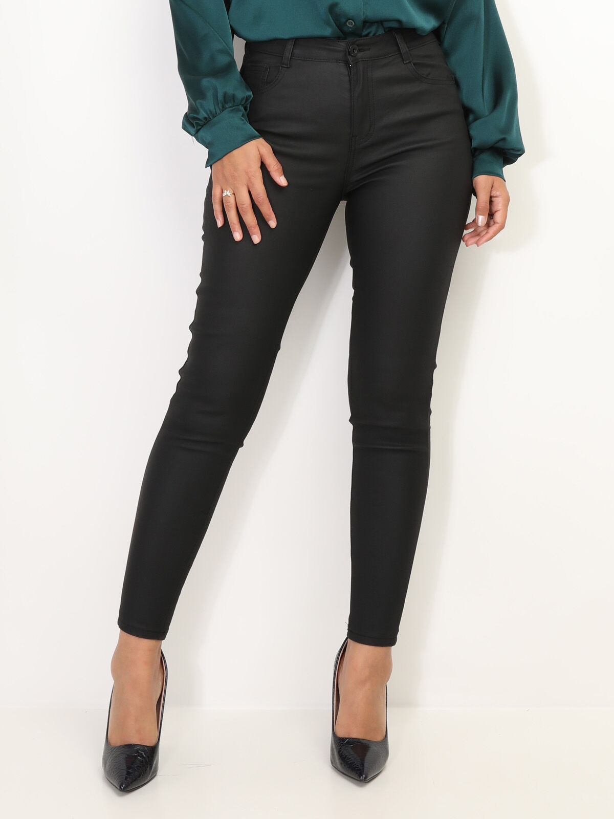 Pantalon slim enduit La Modeuse La Modeuse