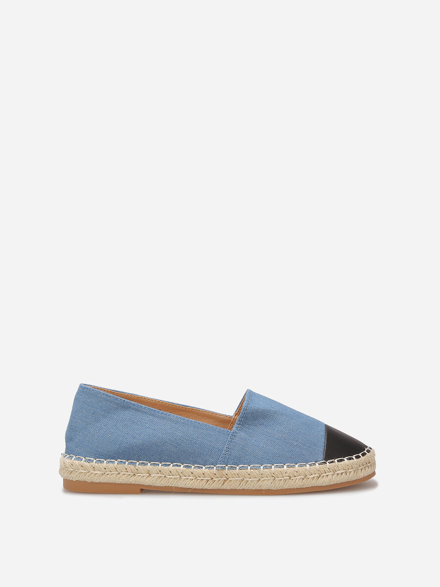 Espadrilles bicolores en denim image number 0