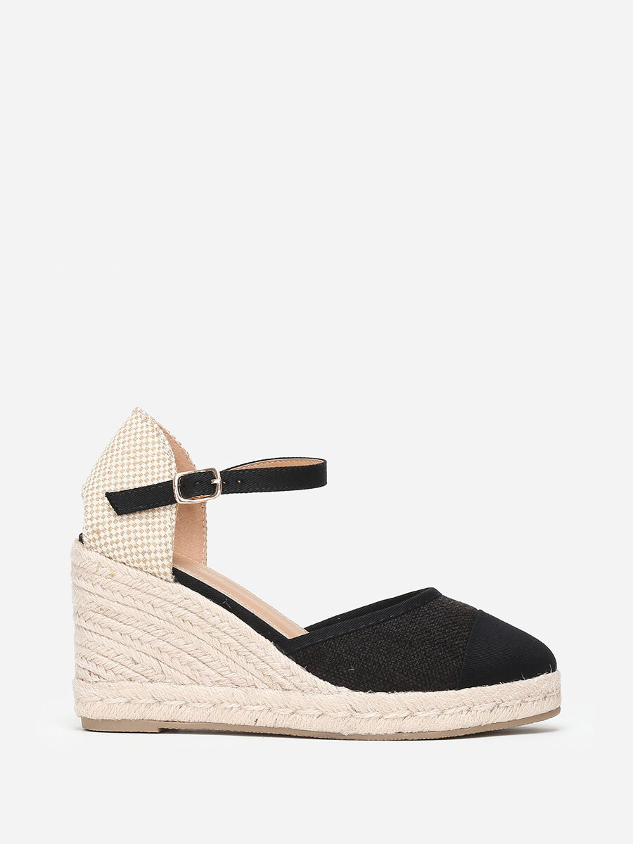 espadrilles compensees noires