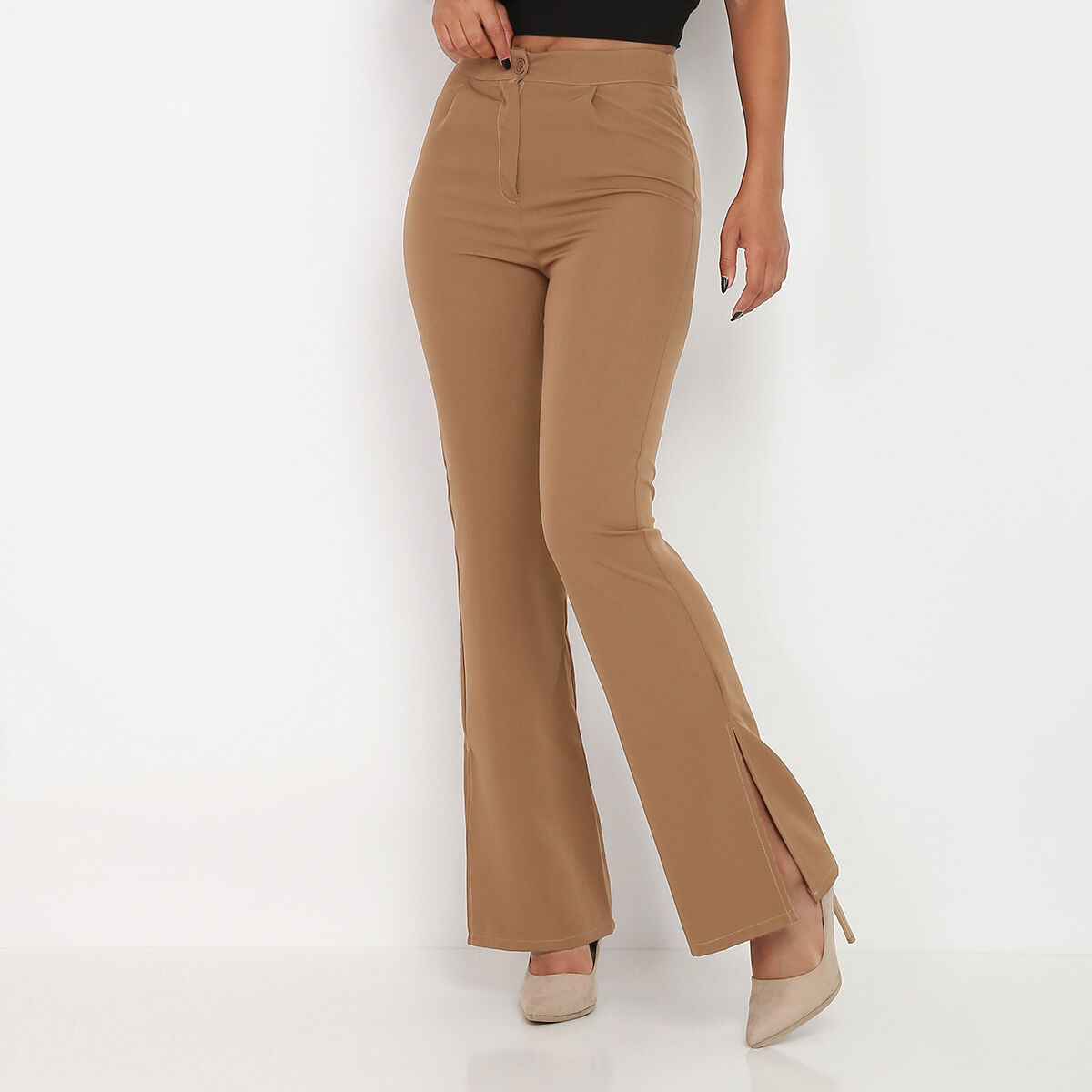 Pantalon flare a fentes La Modeuse La Modeuse