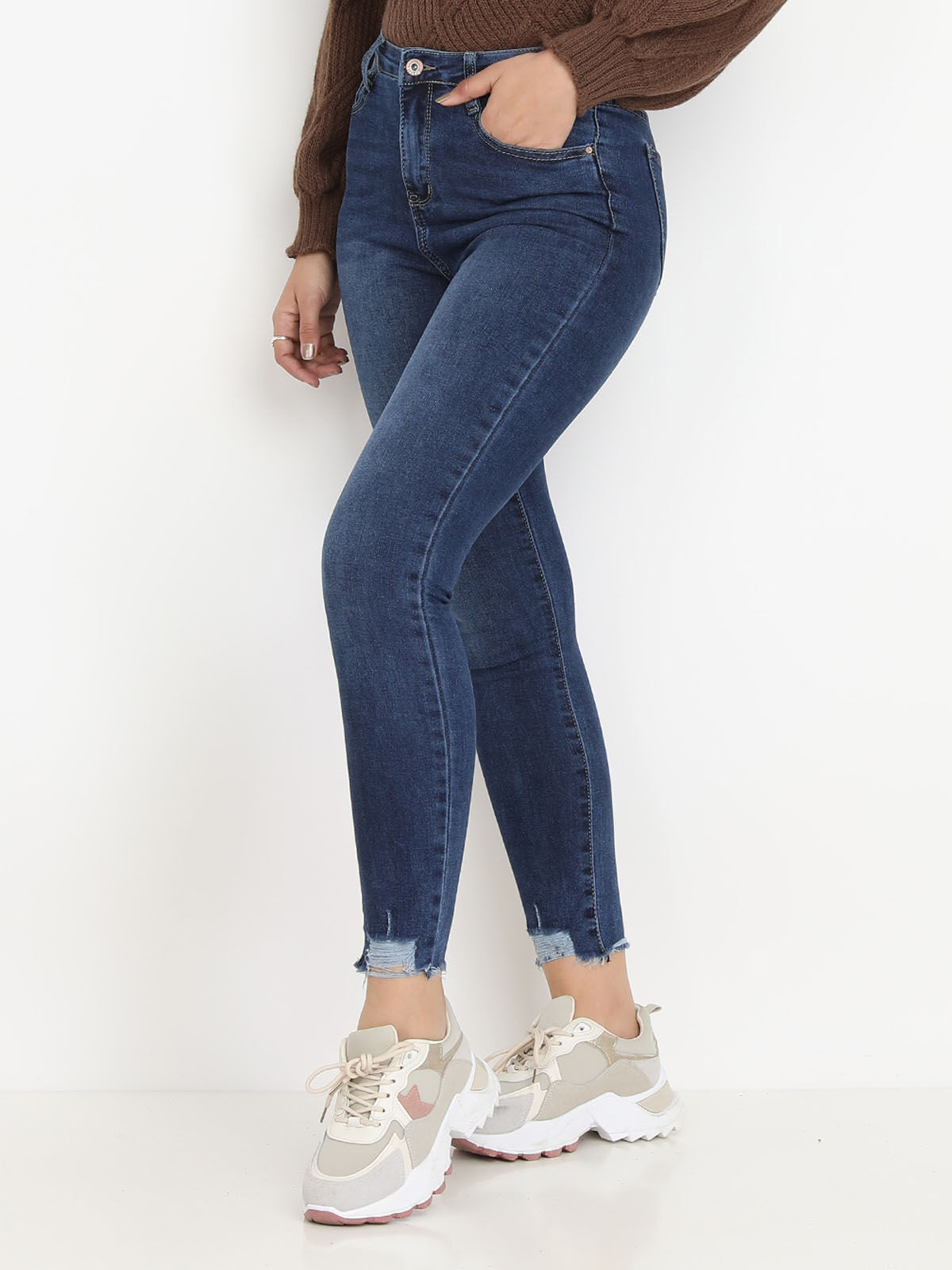 Jeans hasta los tobillos hot sale