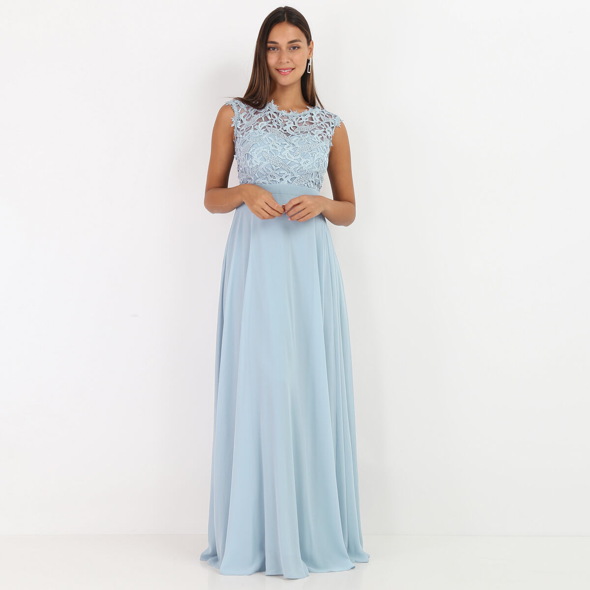 Robe bleu 2024 ciel longue