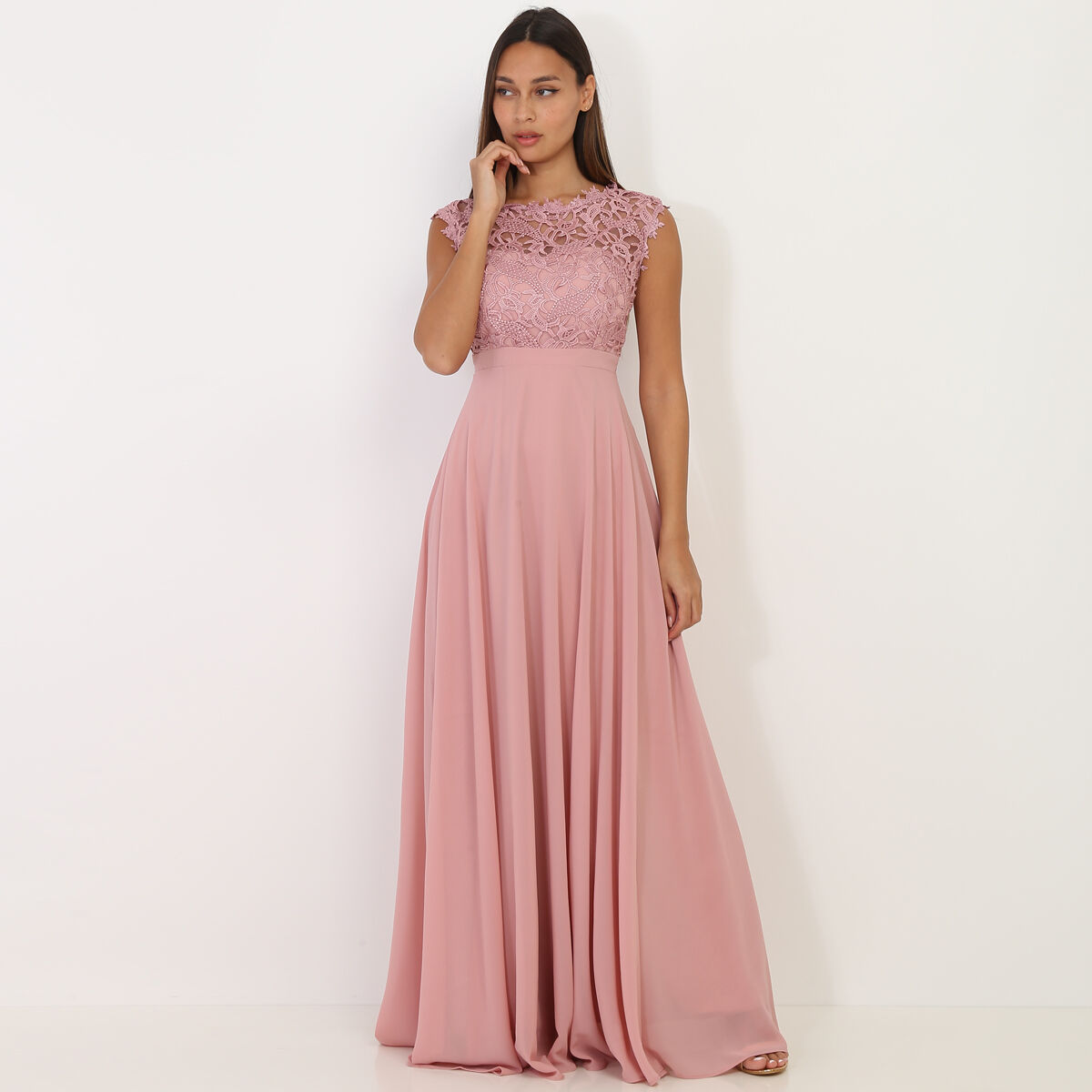 Longue discount robe rose