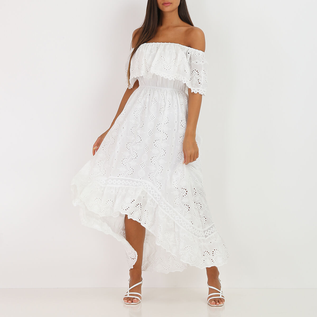 Robe discount col bardot