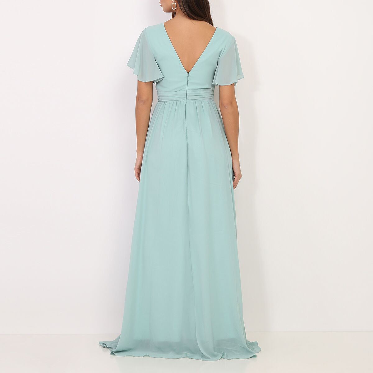 Robe longue 2025 vert pastel