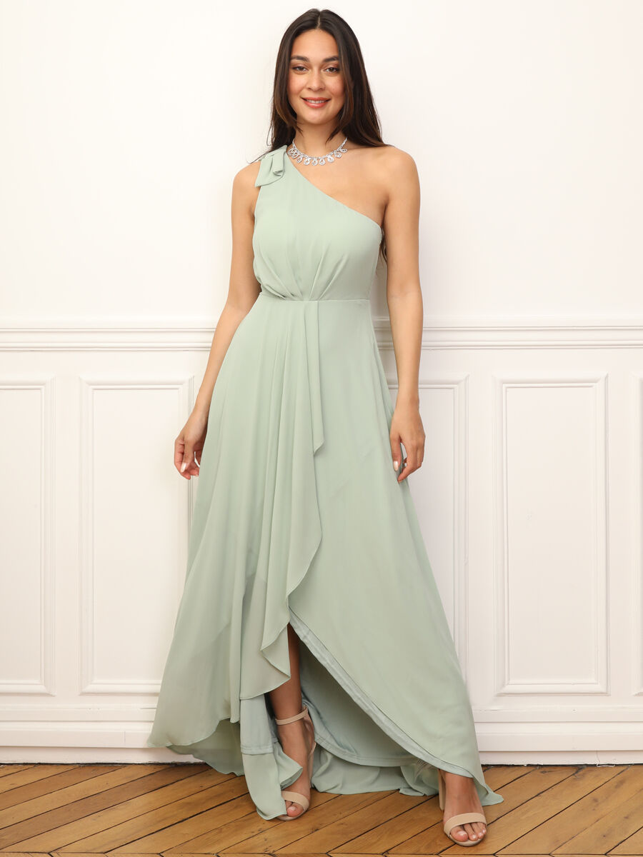 Draped formal dress best sale