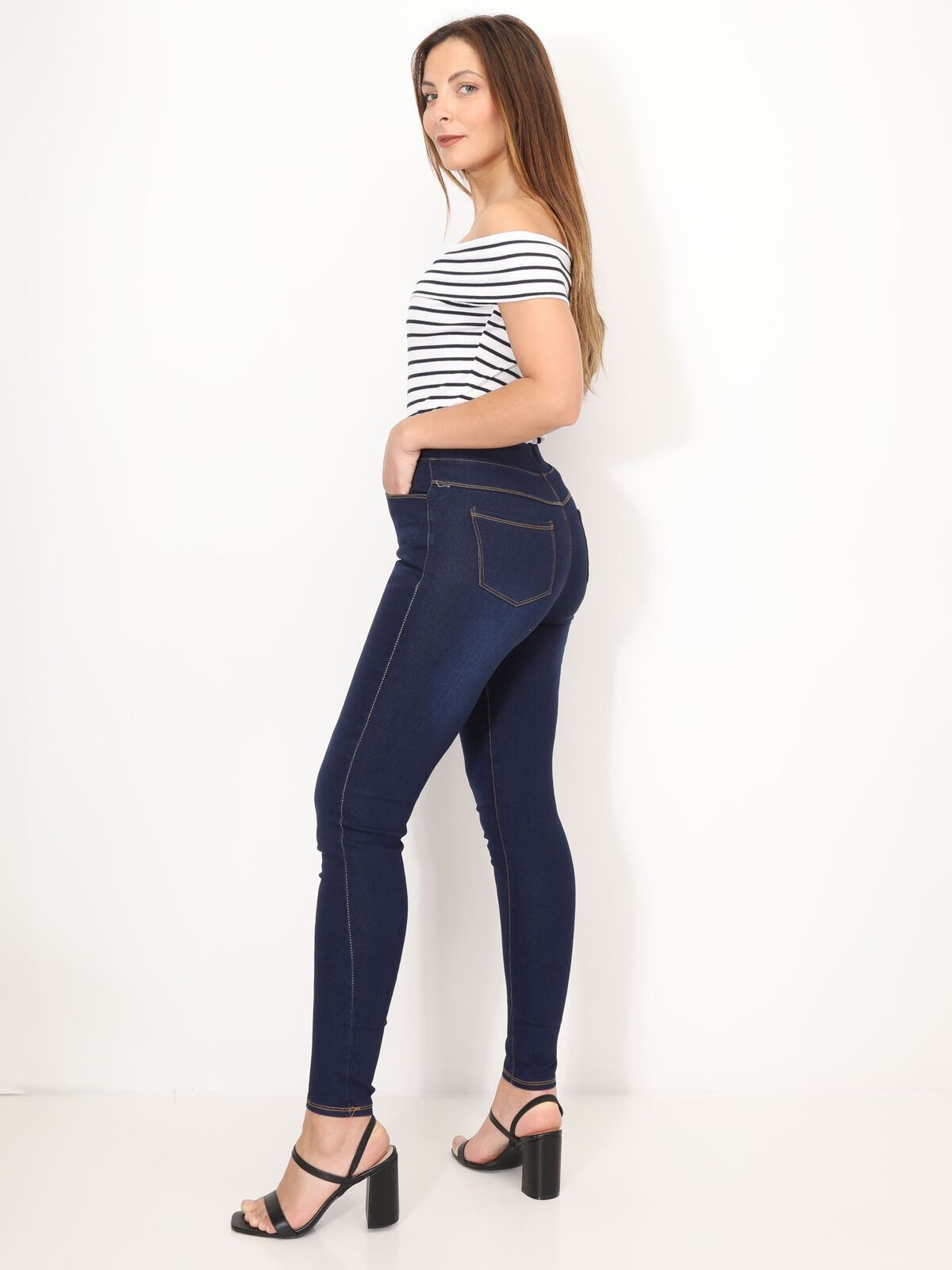 Jegging taille haute delave La Modeuse La Modeuse