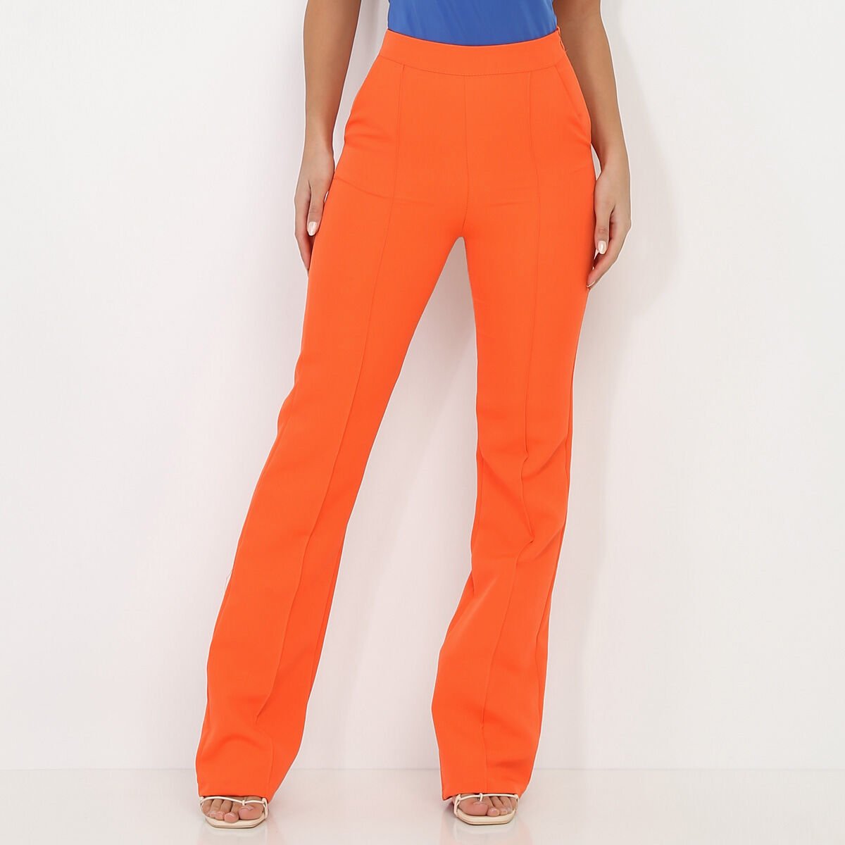 Pantalon outlet flare orange