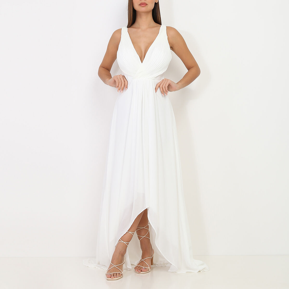 Robe longue asym trique La Modeuse